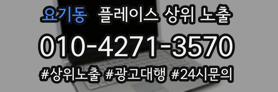 요기동 플레이스 상위 노출