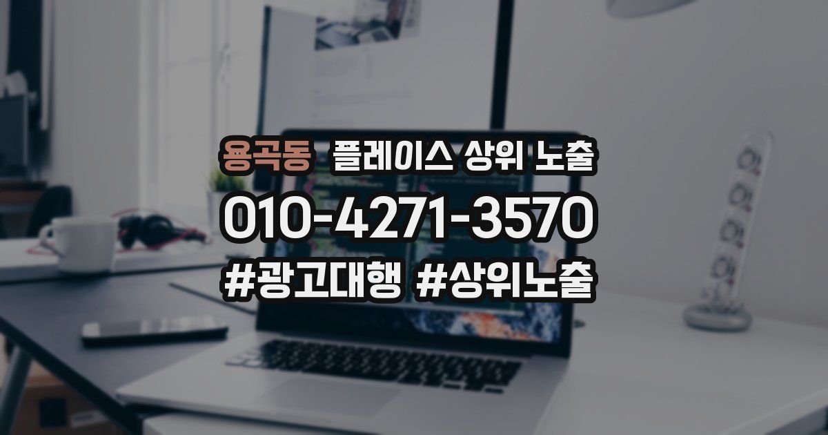 용곡동 플레이스 상위 노출