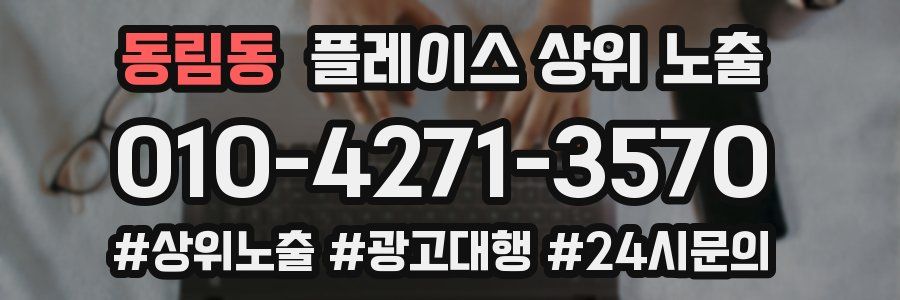 동림동 플레이스 상위 노출