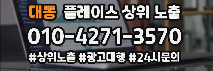 대동 플레이스 상위 노출