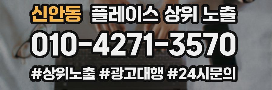신안동 플레이스 상위 노출
