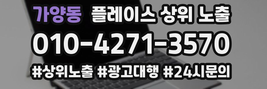 가양동 플레이스 상위 노출
