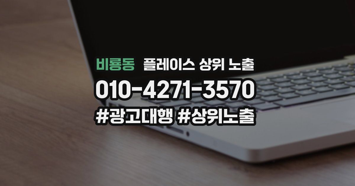 비룡동 플레이스 상위 노출