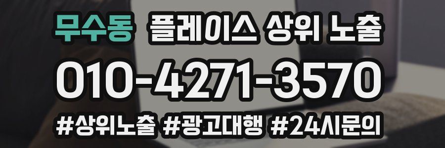 무수동 플레이스 상위 노출