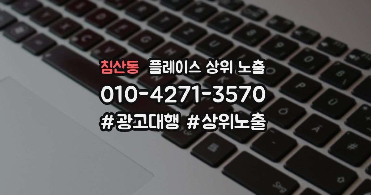 침산동 플레이스 상위 노출