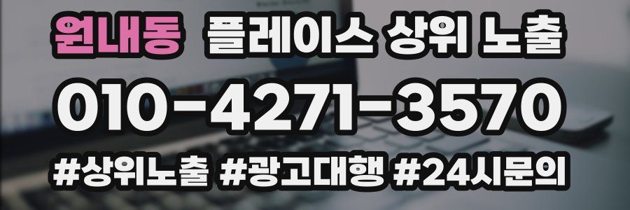 원내동 플레이스 상위 노출