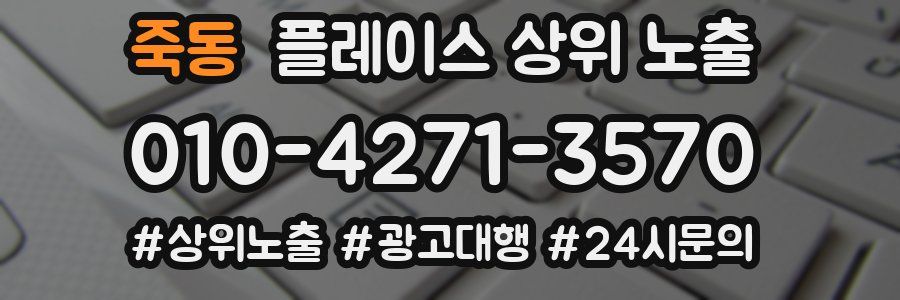 죽동 플레이스 상위 노출