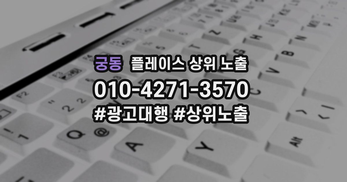 궁동 플레이스 상위 노출