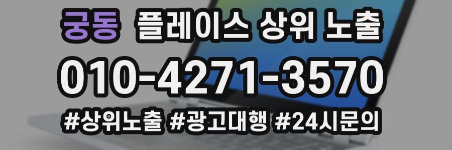 궁동 플레이스 상위 노출