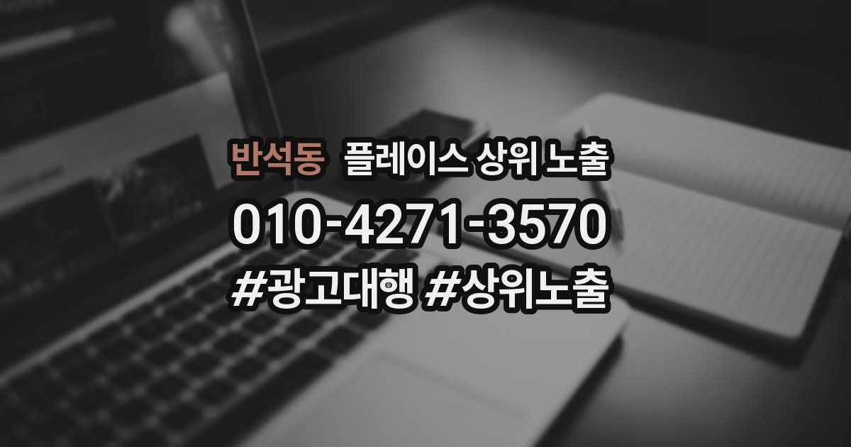 반석동 플레이스 상위 노출