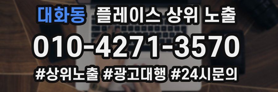 대화동 플레이스 상위 노출