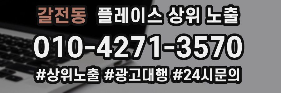 갈전동 플레이스 상위 노출