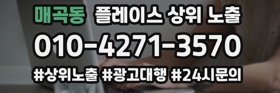 매곡동 플레이스 상위 노출