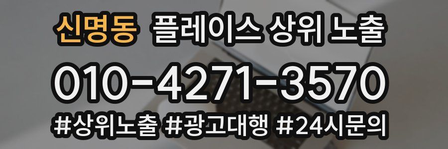 신명동 플레이스 상위 노출