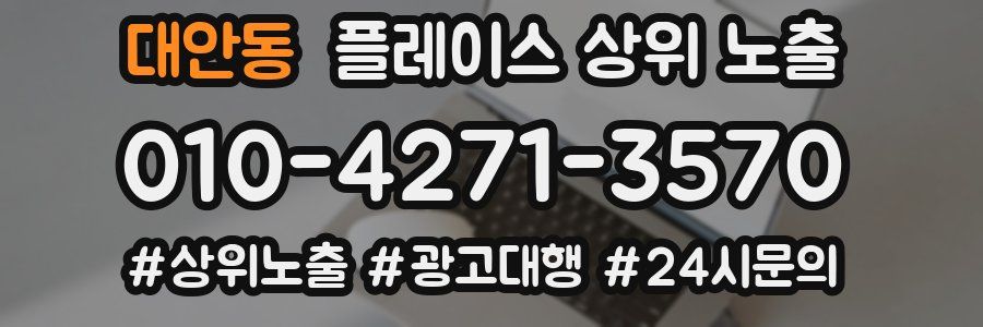 대안동 플레이스 상위 노출