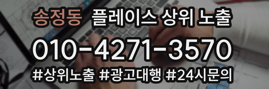 송정동 플레이스 상위 노출
