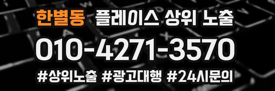 한별동 플레이스 상위 노출