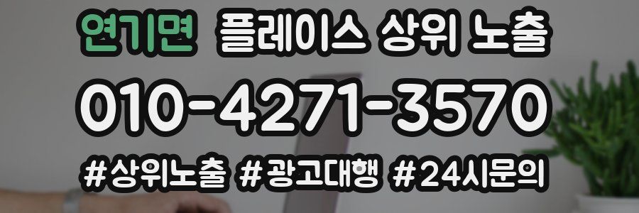연기면 플레이스 상위 노출