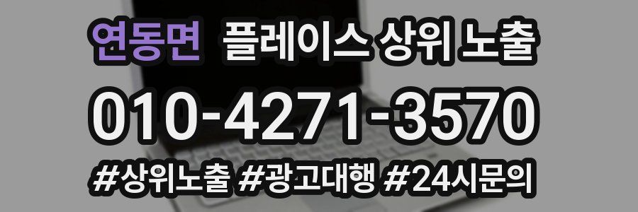 연동면 플레이스 상위 노출