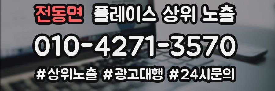 전동면 플레이스 상위 노출