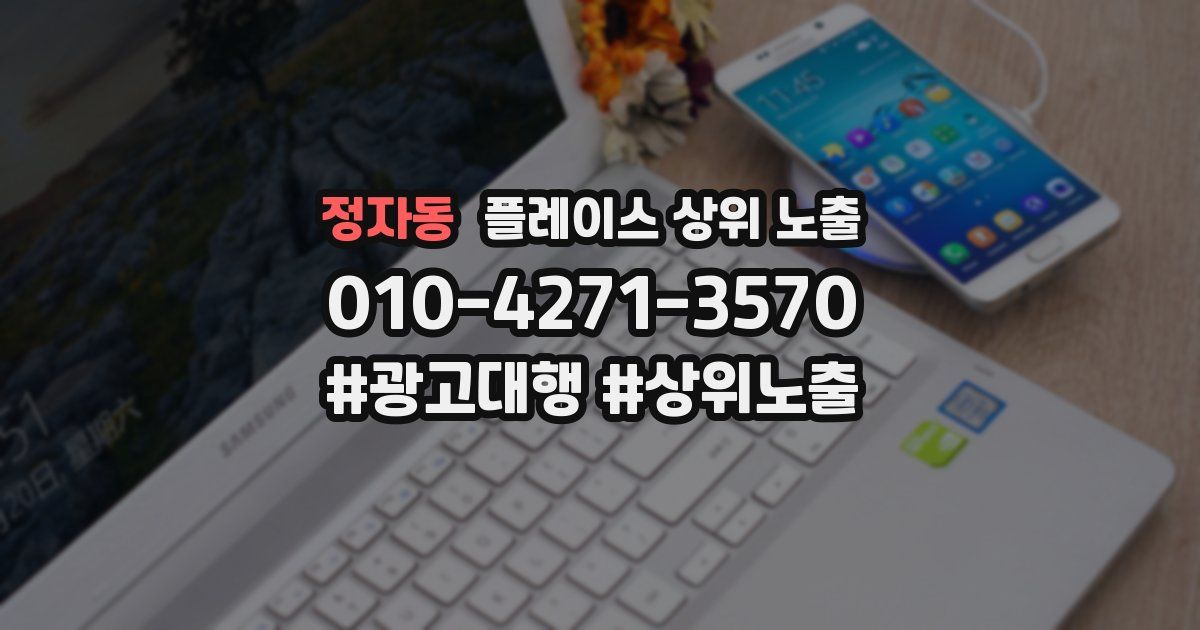 정자동 플레이스 상위 노출