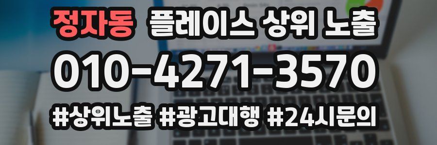 정자동 플레이스 상위 노출