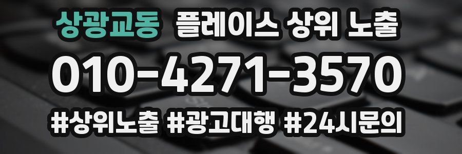 상광교동 플레이스 상위 노출