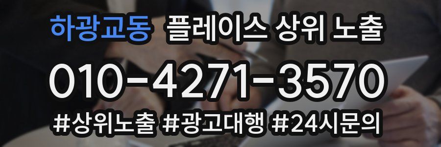 하광교동 플레이스 상위 노출