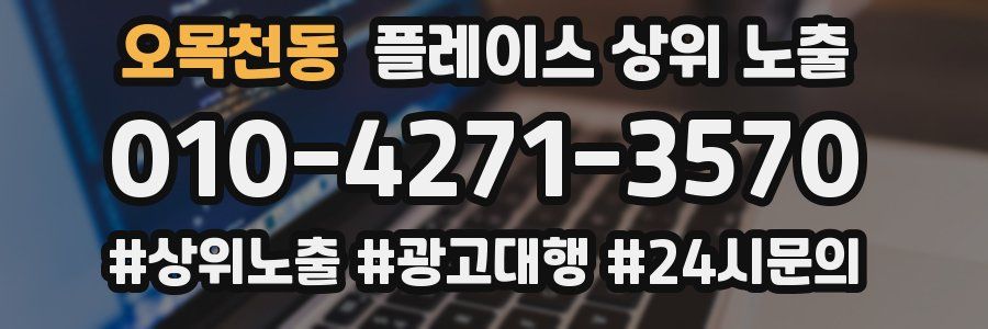 오목천동 플레이스 상위 노출