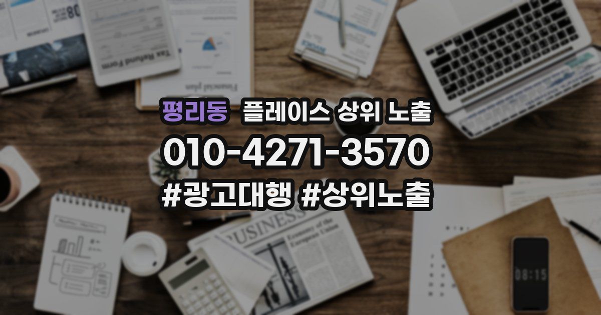 평리동 플레이스 상위 노출