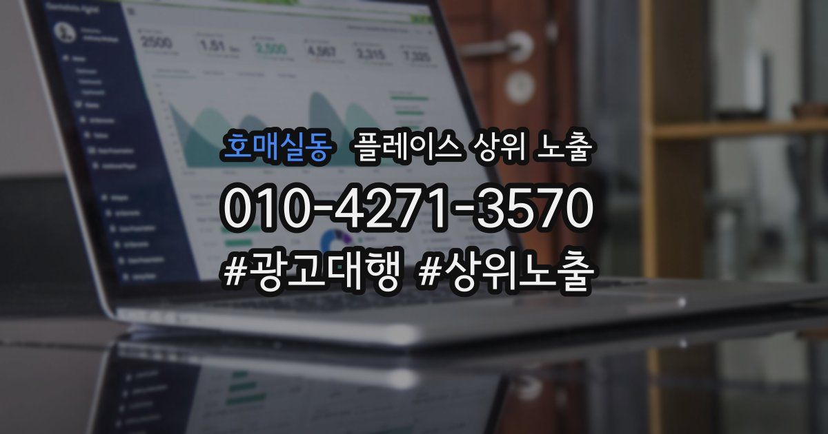 호매실동 플레이스 상위 노출
