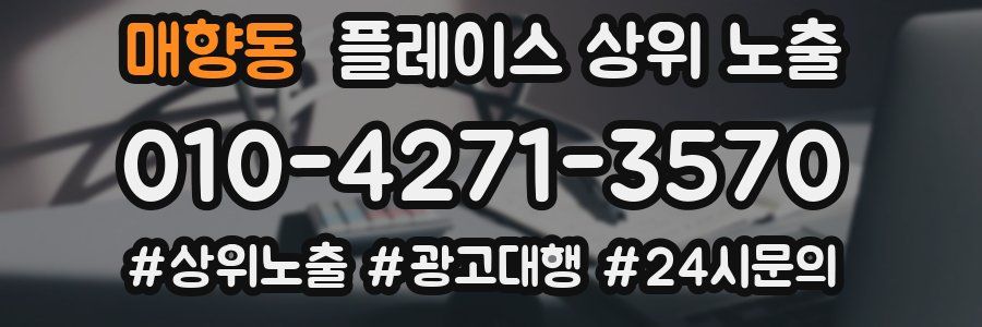 매향동 플레이스 상위 노출