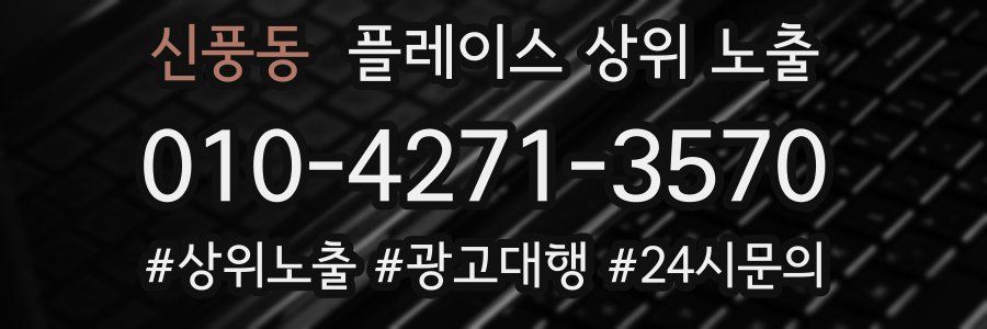 신풍동 플레이스 상위 노출
