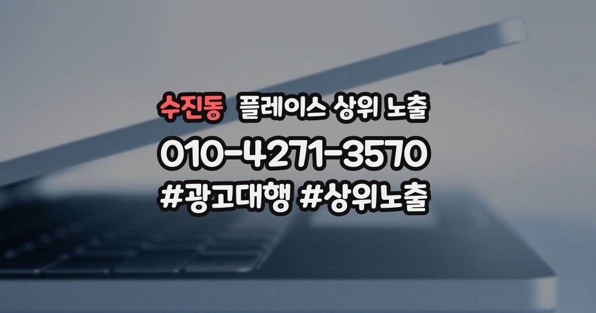 수진동 플레이스 상위 노출