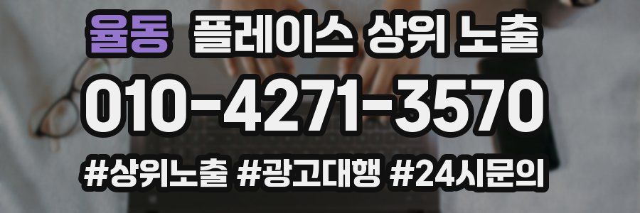 율동 플레이스 상위 노출