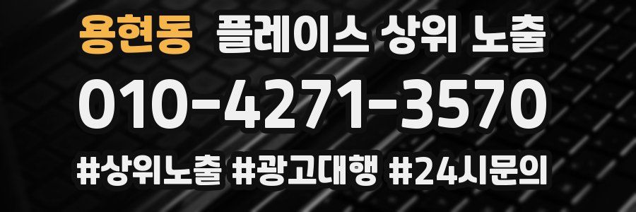 용현동 플레이스 상위 노출