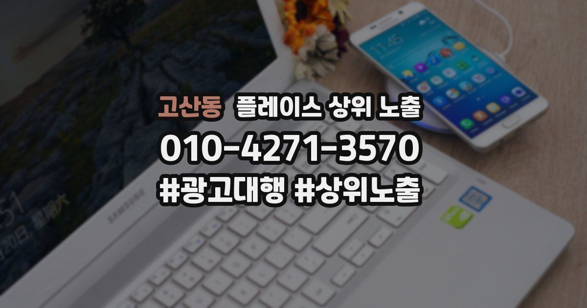 고산동 플레이스 상위 노출