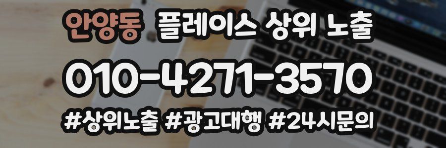 안양동 플레이스 상위 노출