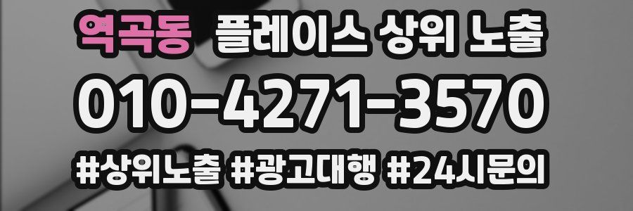 역곡동 플레이스 상위 노출