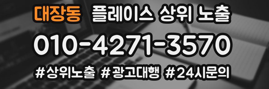 대장동 플레이스 상위 노출