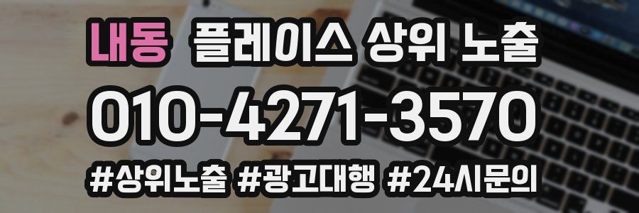 내동 플레이스 상위 노출