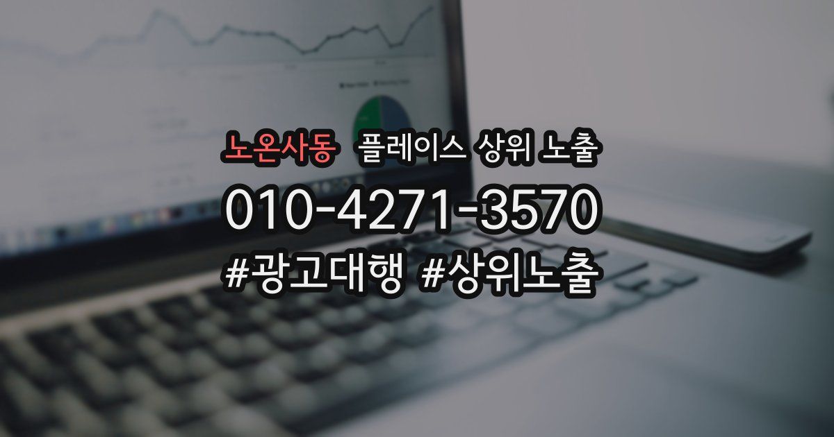 노온사동 플레이스 상위 노출