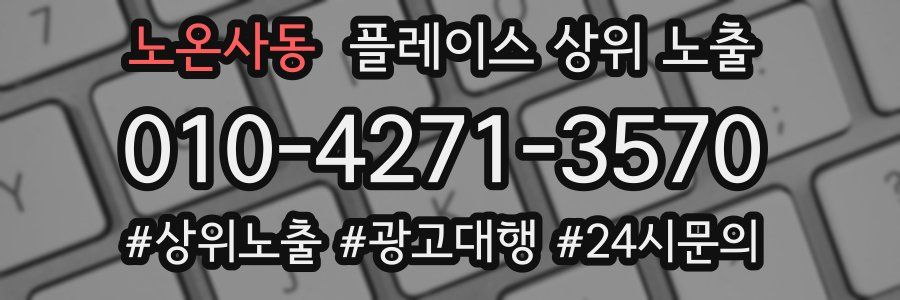 노온사동 플레이스 상위 노출