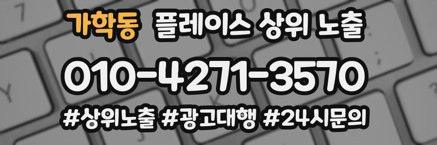 가학동 플레이스 상위 노출