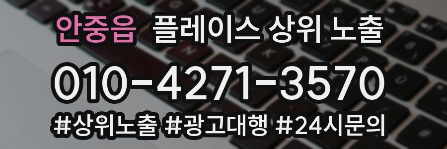 안중읍 플레이스 상위 노출