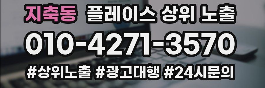 지축동 플레이스 상위 노출