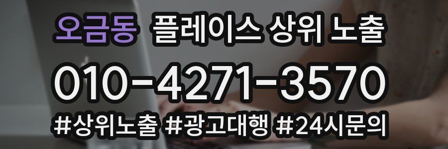 오금동 플레이스 상위 노출