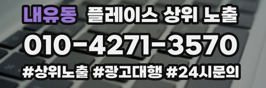 내유동 플레이스 상위 노출