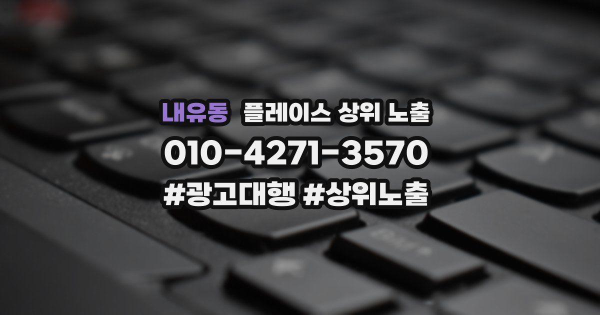 내유동 플레이스 상위 노출
