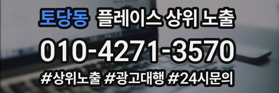 토당동 플레이스 상위 노출
